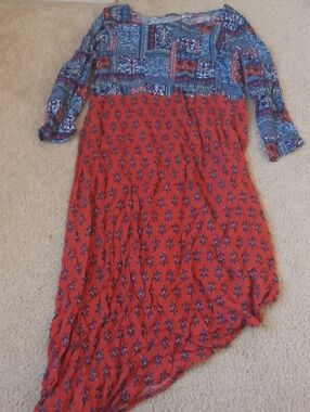 Global Desi Multicolor Patchwork Kurti